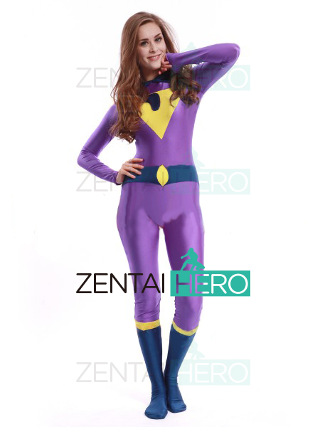 The Wonder Twins Jayna Cosplay Costume Skin-tight Spande